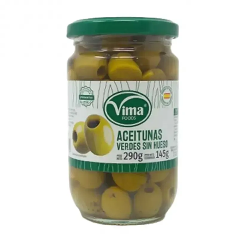 Aceituna Verde sin Hueso Vima 290 gramos  