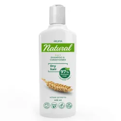 Champu y Acondicionador  con Proteína de Trigo "AROMA Natural" 400 ml