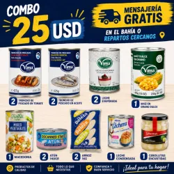 Combo 25 USD ENLATADOS 