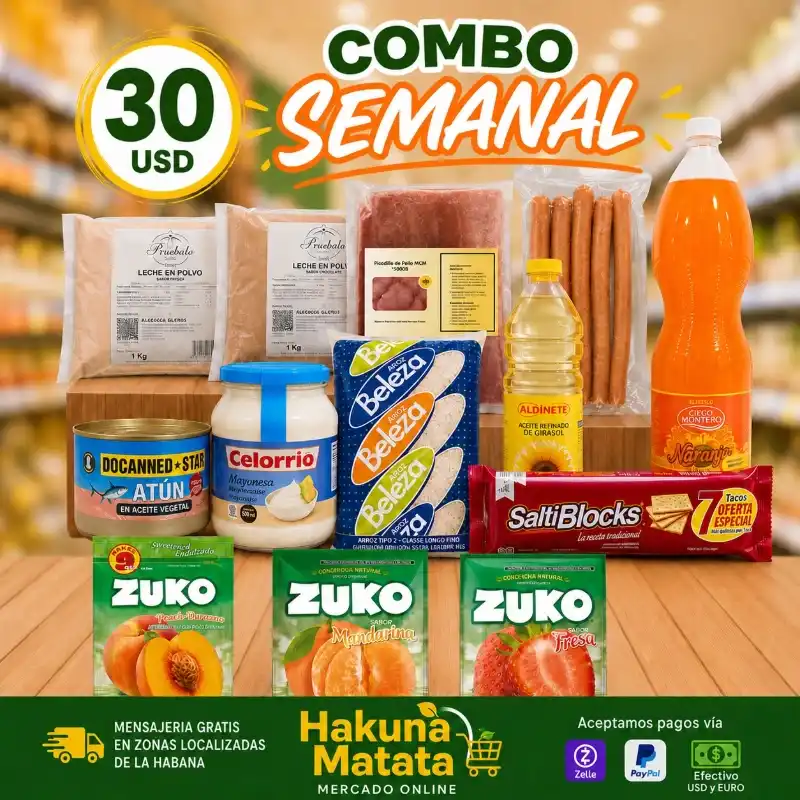 Combo Semanal 30 USD
