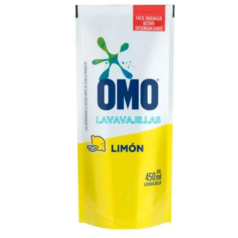 Detergente Lavavajillas 450 ml OMO