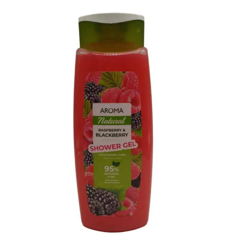Gel de Baño Frambuesa y Mora 400 ml "AROMA Natural" 