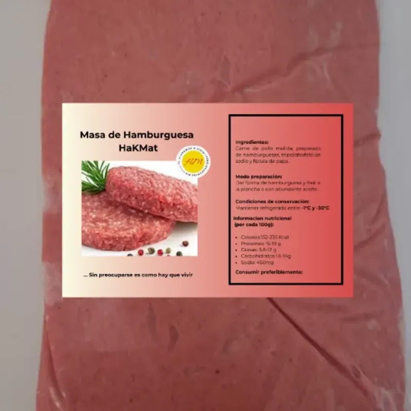Masa de Hamburguesa de Pollo 1 kg 