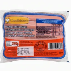 Salchichas de pollo 10 unidades 340gr