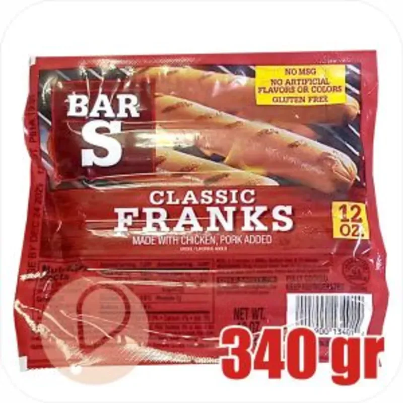 Salchichas de Pollo y Res 340 gramos