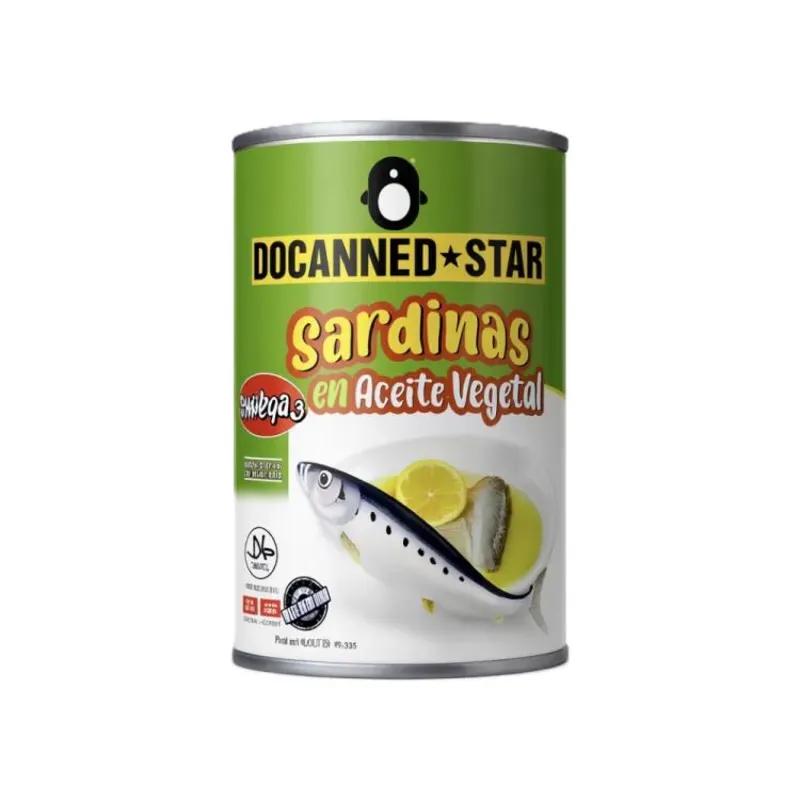 Sardina en aceite vegetal 425gr