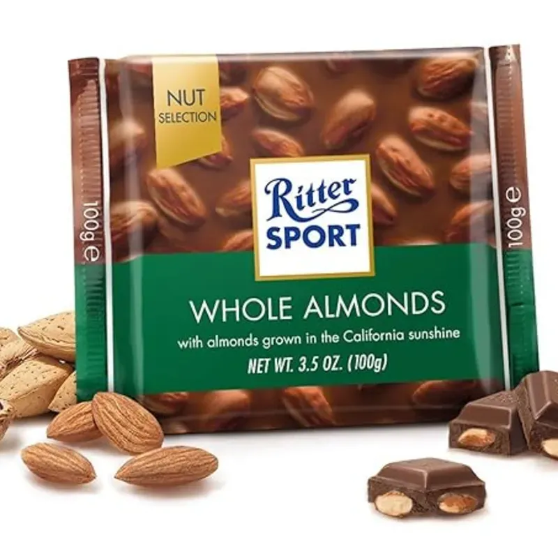 Tabletas de Chocolate con Almendras 100 gramos 