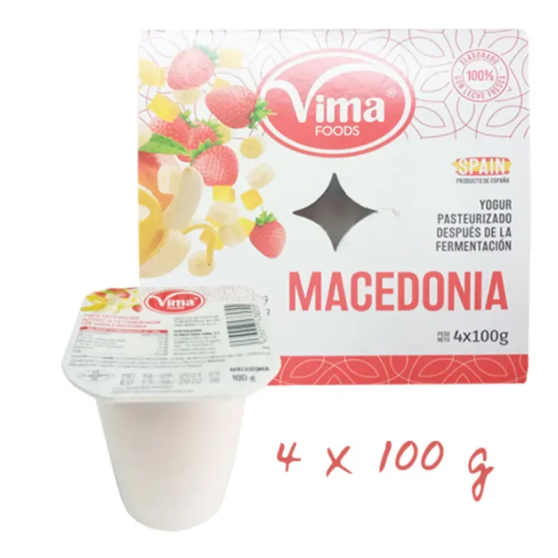 Yogurt de vasito Macedonia 100 gramos