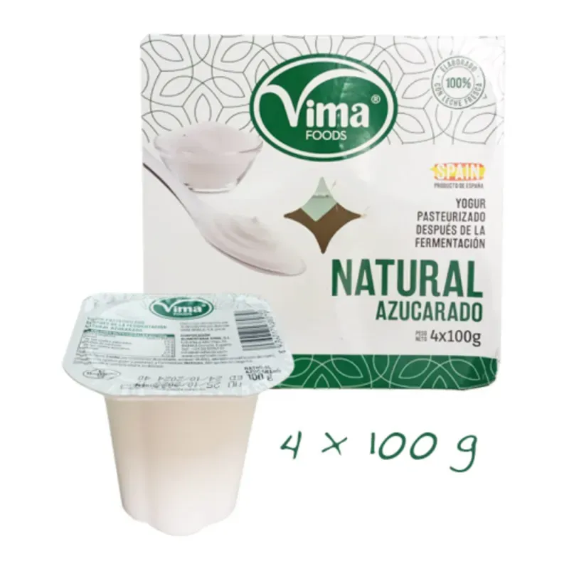 Yogurt de Vasito Natural Azucarado 100 gramos