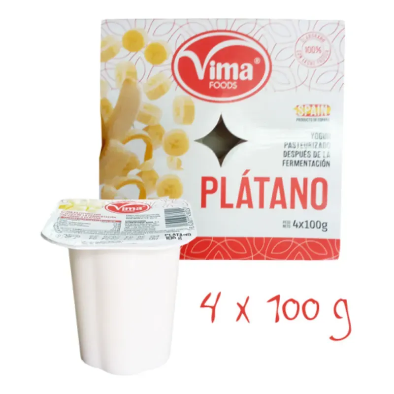 Yogurt de vasito Platano 100 gramos