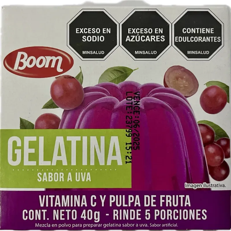 GELATINA BOOM SABOR UVA 