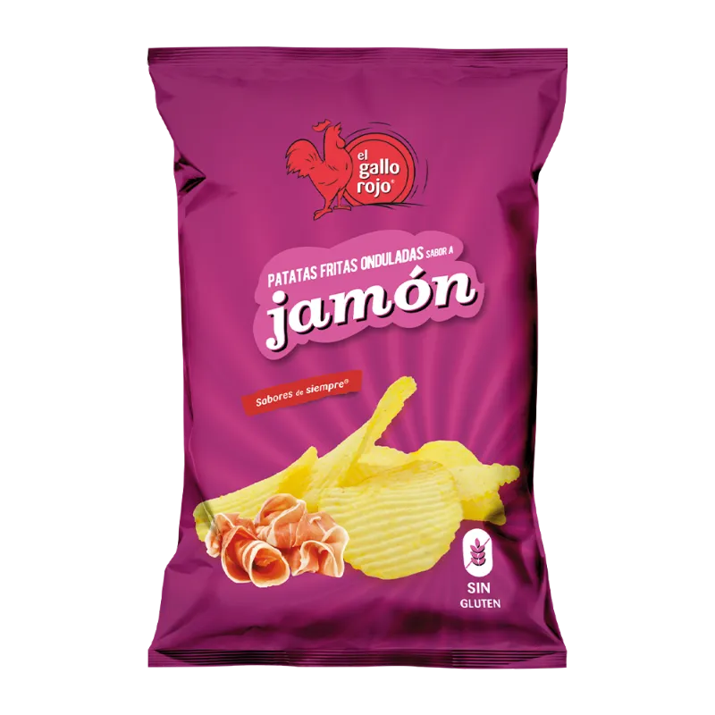 PATATAS ONDULADAS DE JAMÓN