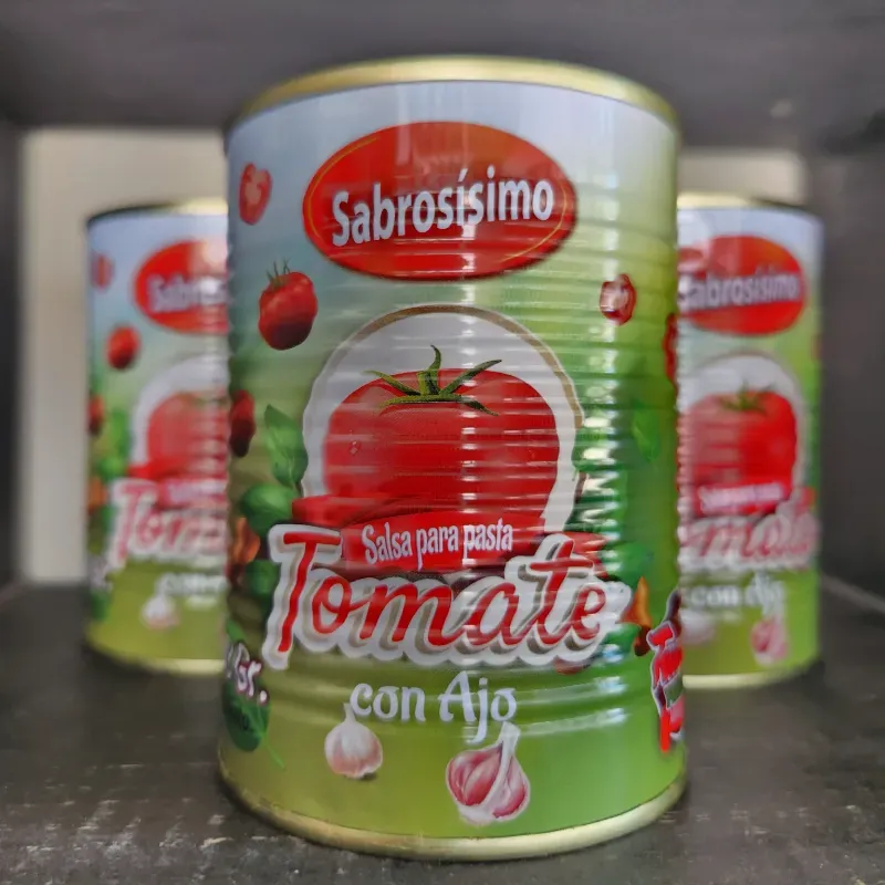 Puré de tomate y ajo