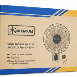 Ventilador de pared PREMIUM 