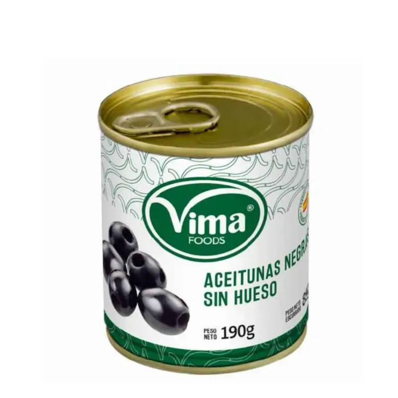 Aceitunas Negras Sin Hueso Vima 190 gr
