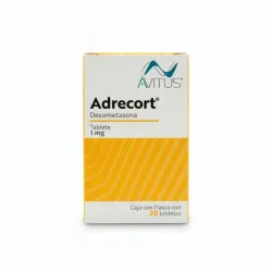 Adrecort Dexametasona 1 mg, Frasco con 20 Tabletas