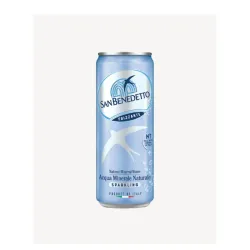 Agua Mineral Natural con Gas San Benedetto – Lata 330 ml