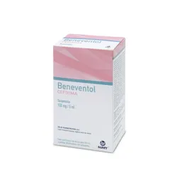 Beneventol Cefixima Suspensión Oral 100 mg/5 mL, Frasco 50 mL