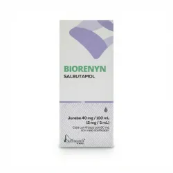 Biorenyn Salbutamol Jarabe 2 mg/5 mL, Frasco con 60 mL