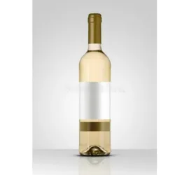Botella de vino blanco importado