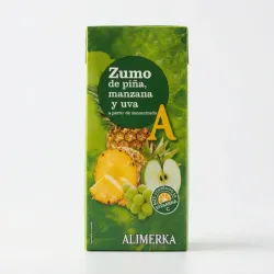 Caja de Jugo de 1 litro Zumo Piña, Manzana y Uva