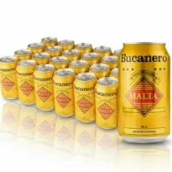 Caja de Malta Bucanero 24 Unidades (355 ml c/u)
