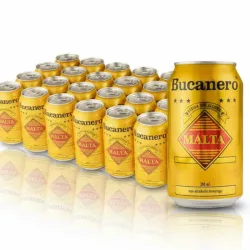 Caja de Malta Bucanero 24 Unidades (355 ml c/u) 