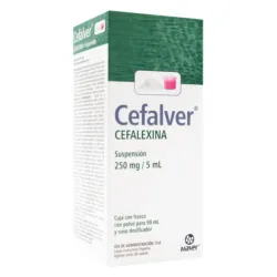 Cefalver Cefalexina Suspensión Oral 250 mg/5 mL