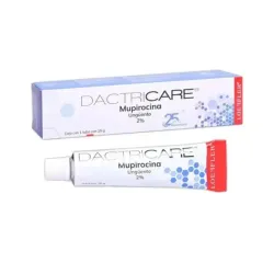 Dactricare Mupirocina 2% Ungüento Antibacteriano, Tubo con 15 g