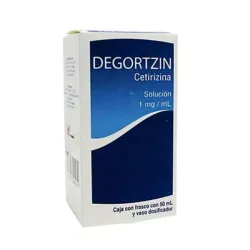 Degortzin Cetirizina Solución Oral 1 mg/mL | Frasco 50 mL con Vaso Dosificador