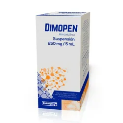 Dimopen Amoxicilina Suspensión 250 mg/5 mL | Antibiótico Oral