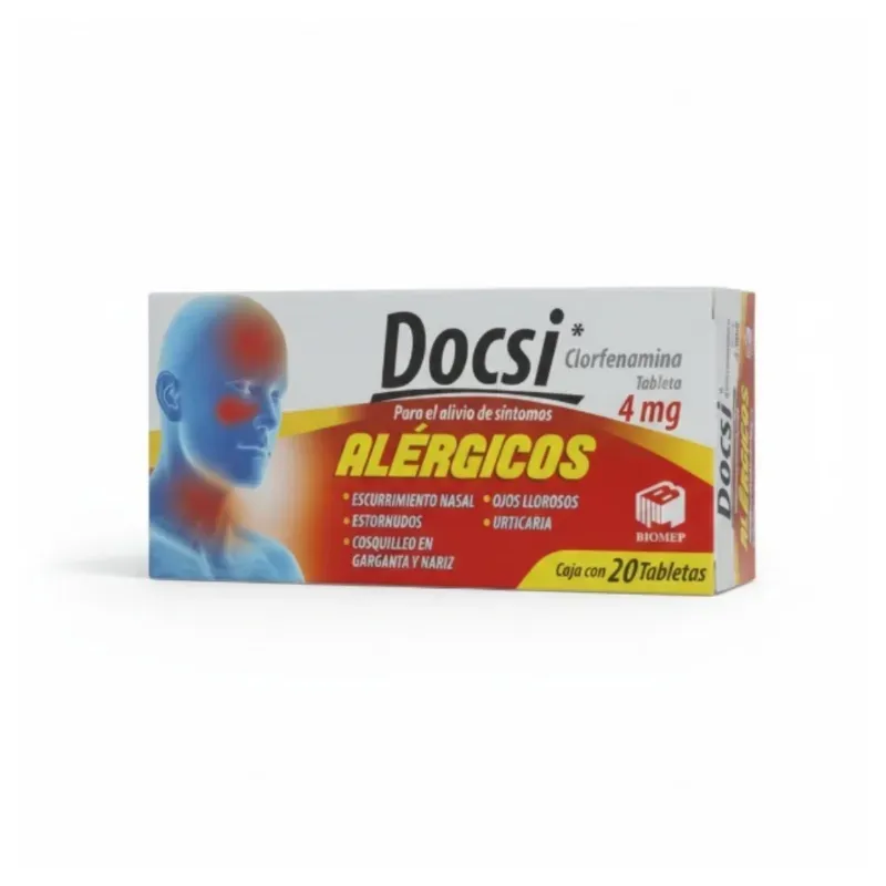 DOCSI (CLORFENAMINA) 4 MG - 20 TABLETAS