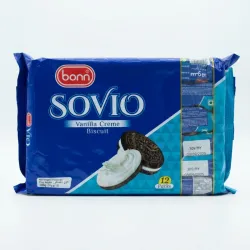 Galletas Sovio Vanilla Creme – 360 g (12 paquetes individuales)