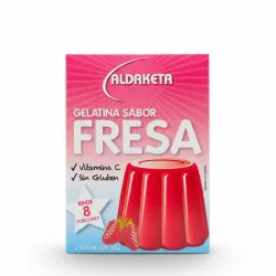 Gelatina Aldaketa Fresa - 2 sobres (85g cada uno)