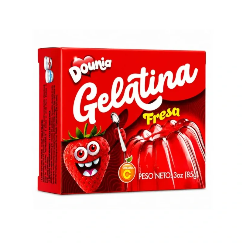Gelatina con sabor a Fresa – 85 g