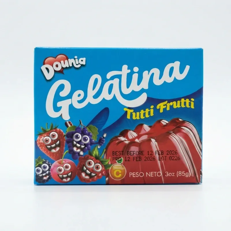 Gelatina con sabor a Tutti Frutti – 85 g
