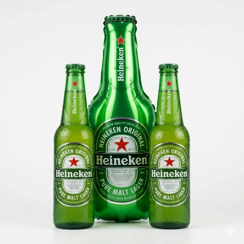 Globo inflable de Heineken + 2 Cervezas Heineken – Regalo especial para papá