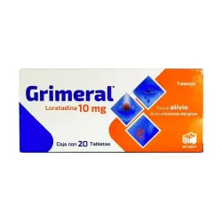 Grimeral – Loratadina 10 mg – 20 tabletas
