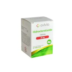 Hidroclorotiazida Avivia Pharma 25 mg | Frasco con 20 Tabletas