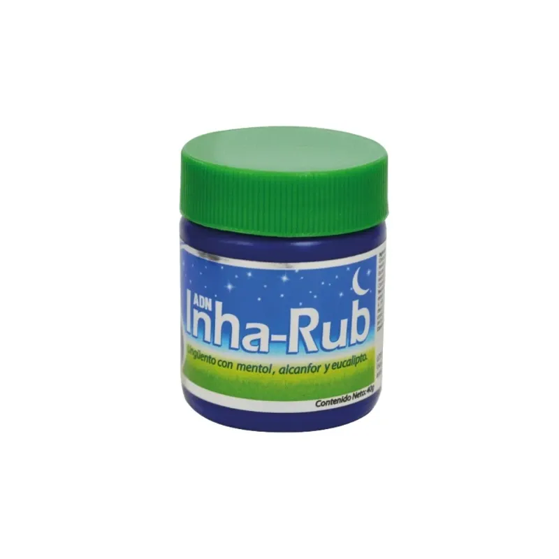 Inha-Rub Ungüento Tópico con Alcanfor, Mentol y Eucalipto 20 g
