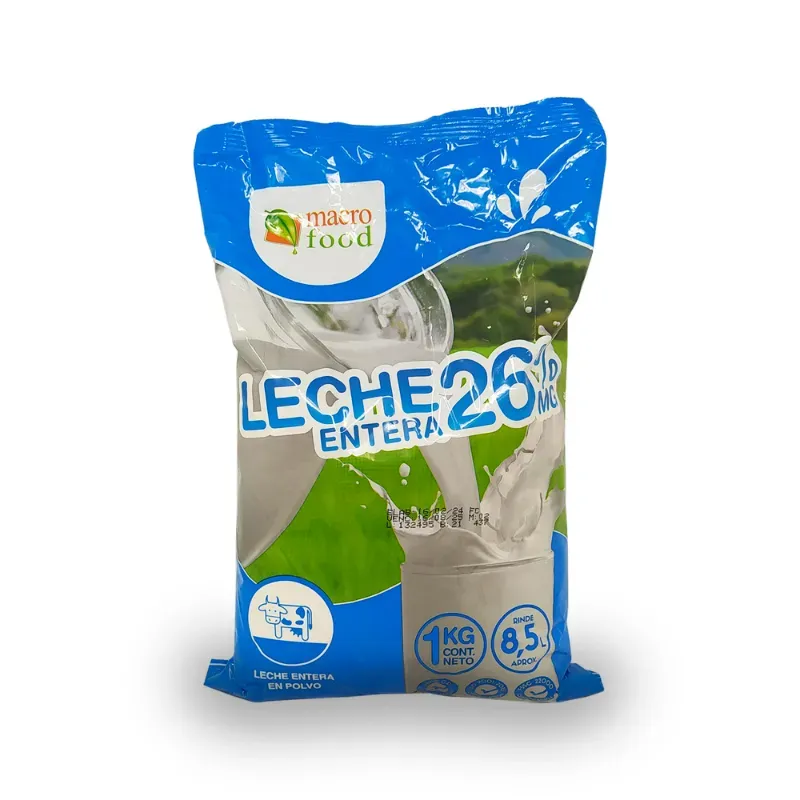Leche en polvo 26% entera KG