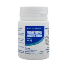 Metapirona Metamizol Sódico 500mg – 10 Tabletas