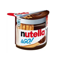 Nutella & Go! Ferrero – 52 g – Crema de avellanas con cacao + Palitos de pan crujientes
