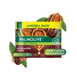 Pack de 4 Jabones Palmolive – Café y Aceite de Almendras – 480 g (4 x 120 g)