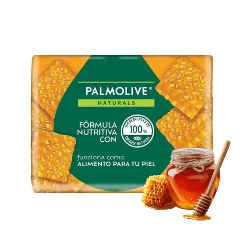 PACK DE 4 UNIDADES Palmolive Naturals Jabón Miel 480g (4x120g)