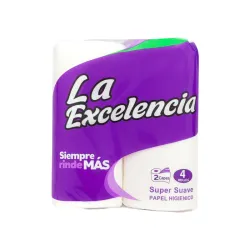 Paquete de papel sanitario de 4 rollos
