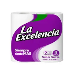Paquete de papel sanitario de 4 rollos