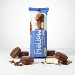 Pinko - Torta Sandwich de Malvavisco Cubierta de Chocolate 184g 