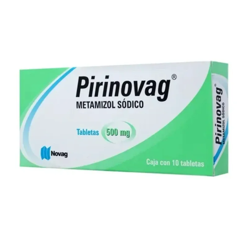 Pirinovag Metamizol Sódico 500 mg, Caja con 10 Tabletas
