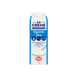 Preparado Vegetal para Montar La Crème 1 L | Azucarado para Repostería